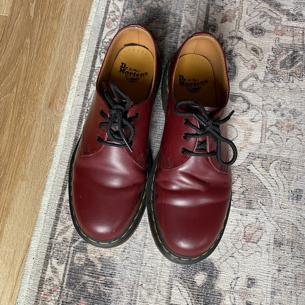 Cherry Red Dr Martens Oxfords Size 41